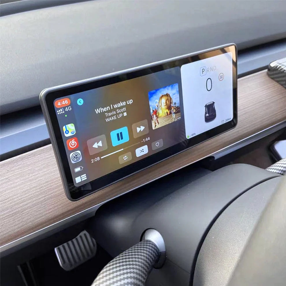 Tesla Model 3/Y Heads-Up Display Screen – 9" Touchscreen, Wireless CarPlay, Android Auto