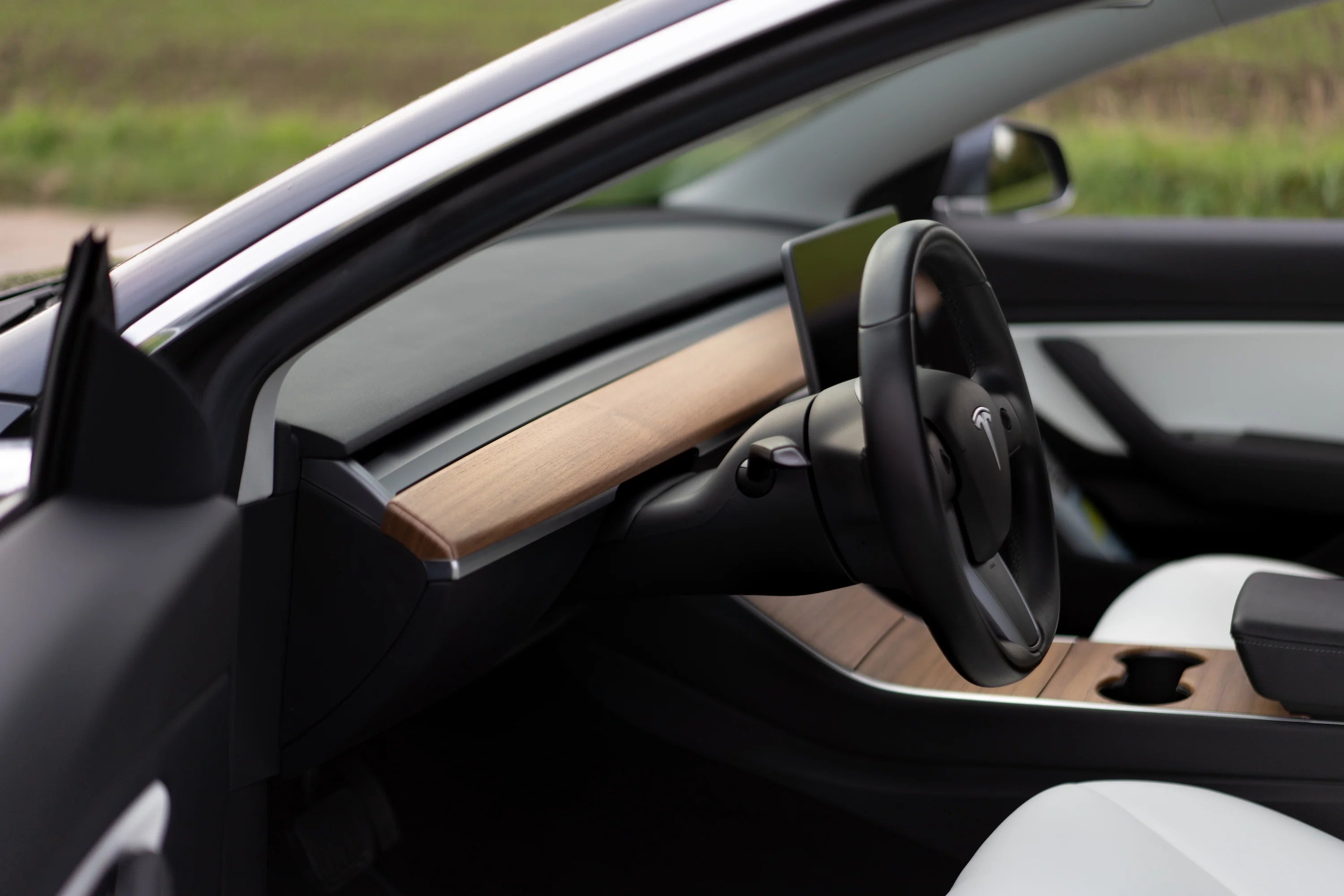 Wood Dashboard Cover for Tesla Model 3 & Model Y