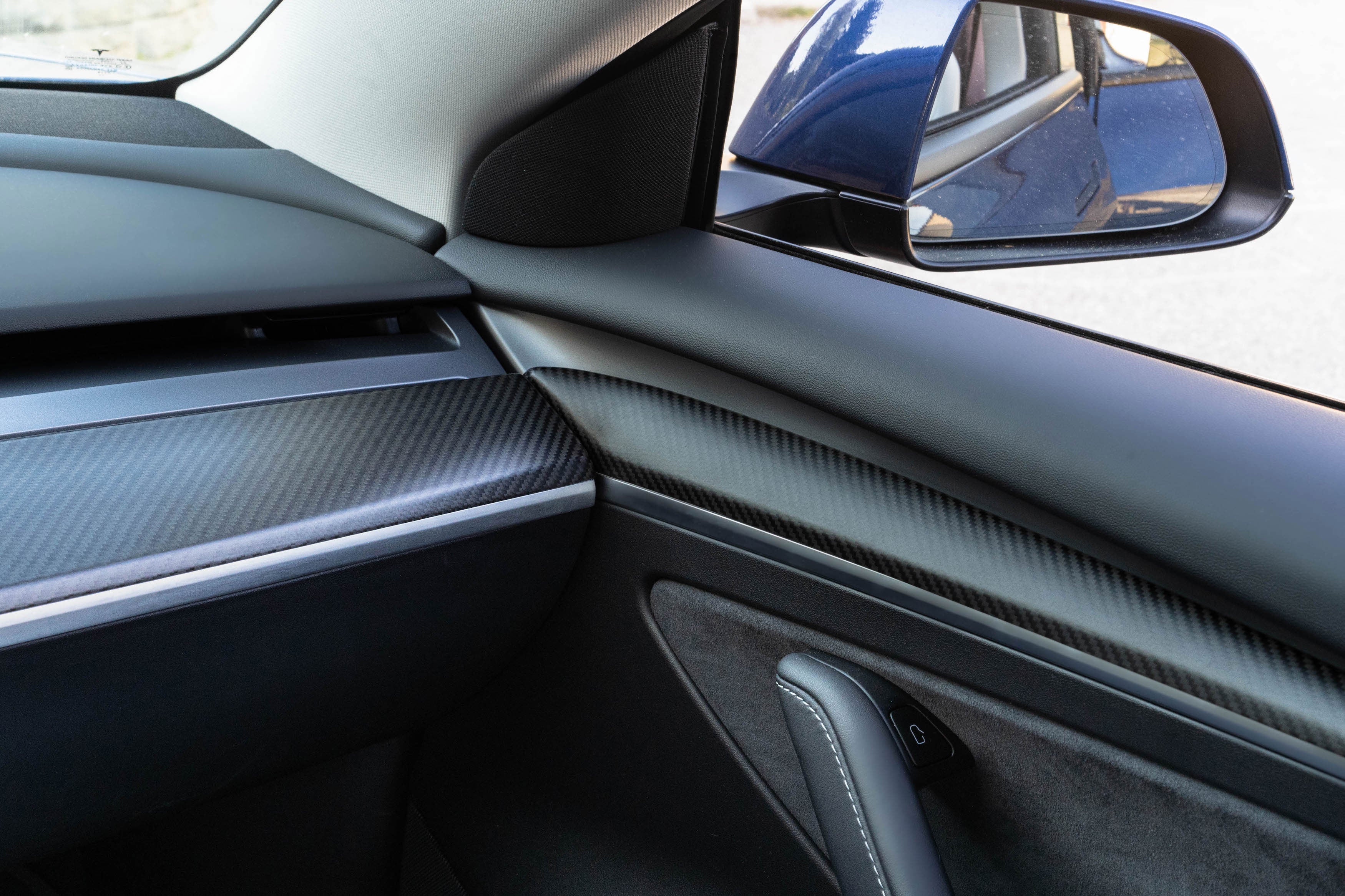 Genuine Carbon Fiber Door Panels for Tesla Model 3 & Y