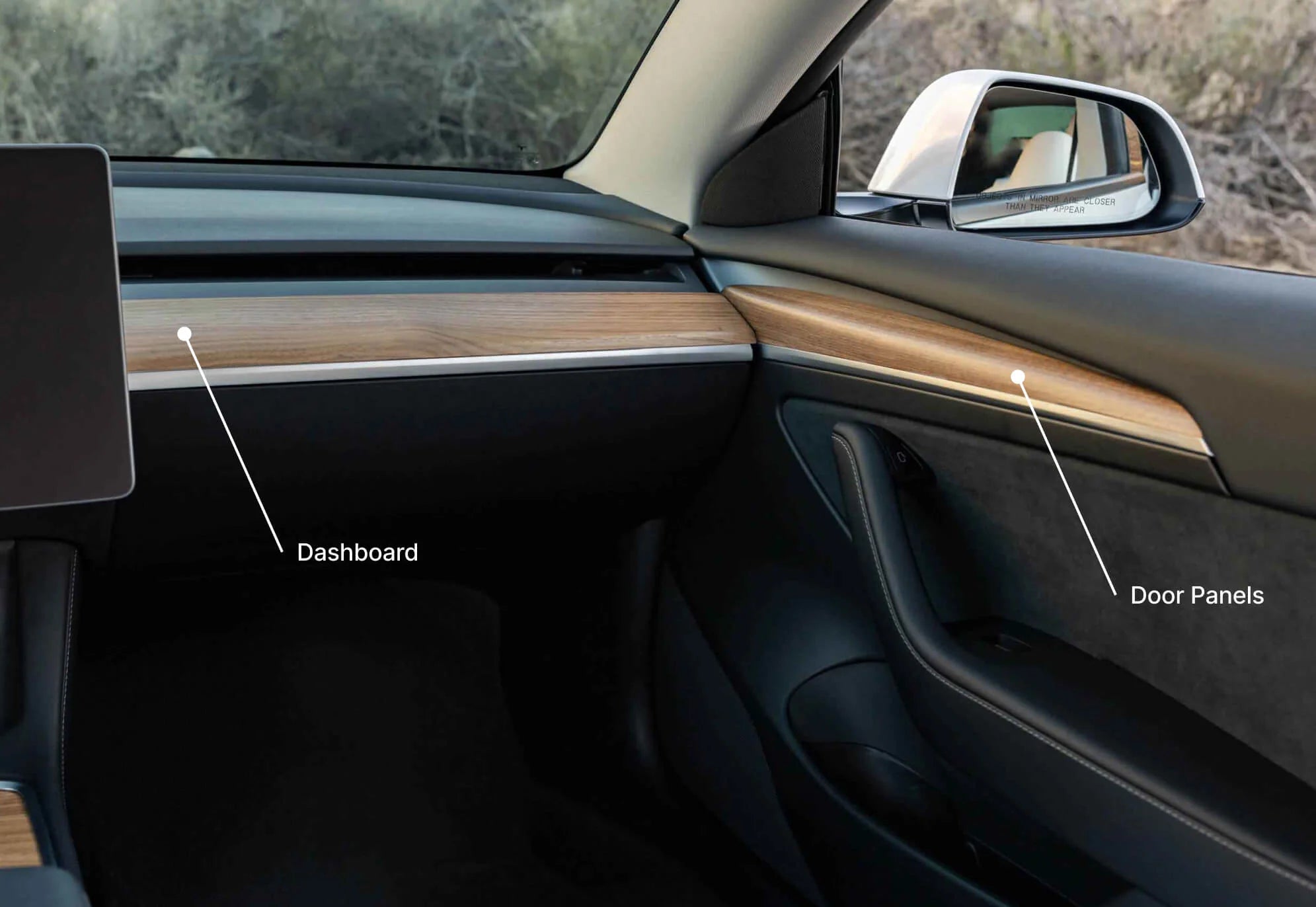 Wood Dashboard Cover for Tesla Model 3 & Model Y