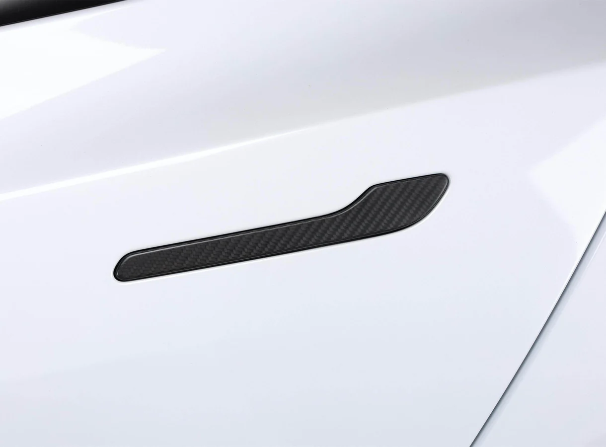 Genuine Carbon Fiber Door Handle Caps for Tesla Model 3 & Model Y