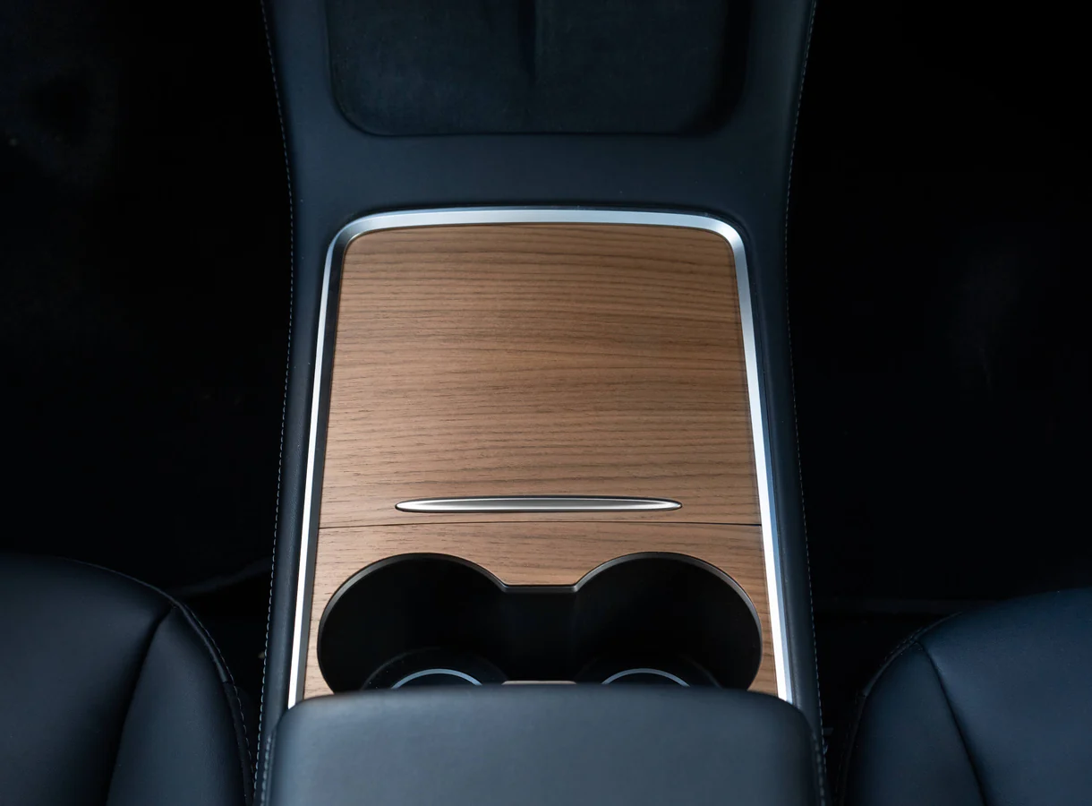 Wood Center Console Cover for Tesla Model 3 & Model Y